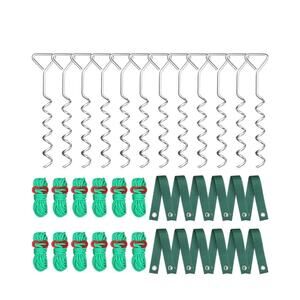 Sintuff 12 Set Tree Stakes & Supports Kit To Lean Trees Heavy Duty 15.75" s23